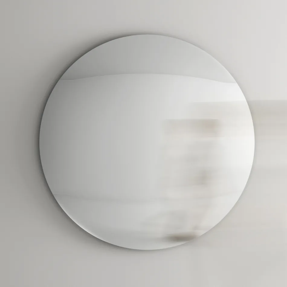 Specchio da Parete in Vetro Curvo Convesso in Diverse Finiture - Luce Viadurini