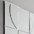 Specchio da Parete Modulare con Struttura in Legno Made in Italy - Saetta Viadurini