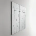 Specchio da Parete Modulare con Struttura in Legno Made in Italy - Saetta Viadurini