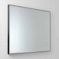Specchio da Parete Quadrato con LED in Vetro Satinato Made in Italy - Mirro