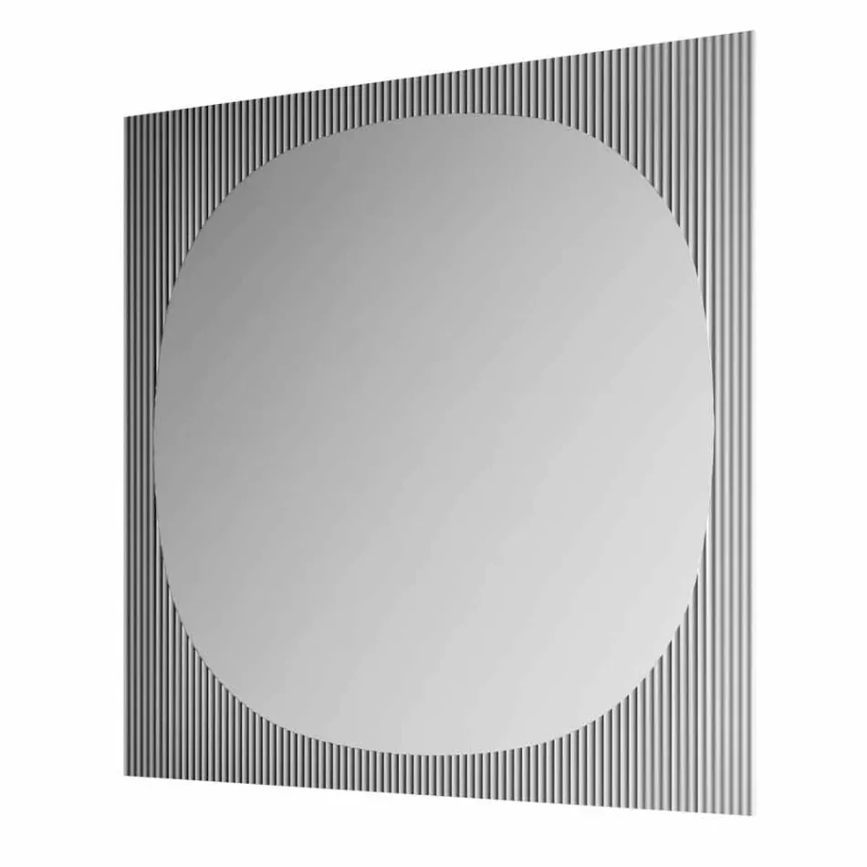 Specchio da Parete Quadrato Moderno Color Fumè Made in Italy – Bandolero Viadurini