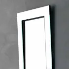 Specchio da Parete Rettangolare con Cornice Inclinata Made in Italy – Salamina Viadurini