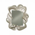 Specchio da Parete Rettangolare Moderno in Ferro Made in Italy – Penny
