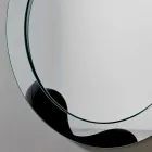 Specchio da Parete Rotondo con Cornice Inclinata Made in Italy – Salamina Viadurini