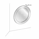 Specchio da Parete Rotondo con Cornice Inclinata Made in Italy – Salamina Viadurini