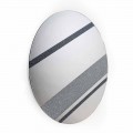 Specchio da parete rotondo di design moderno 100% Made in Italy Athos