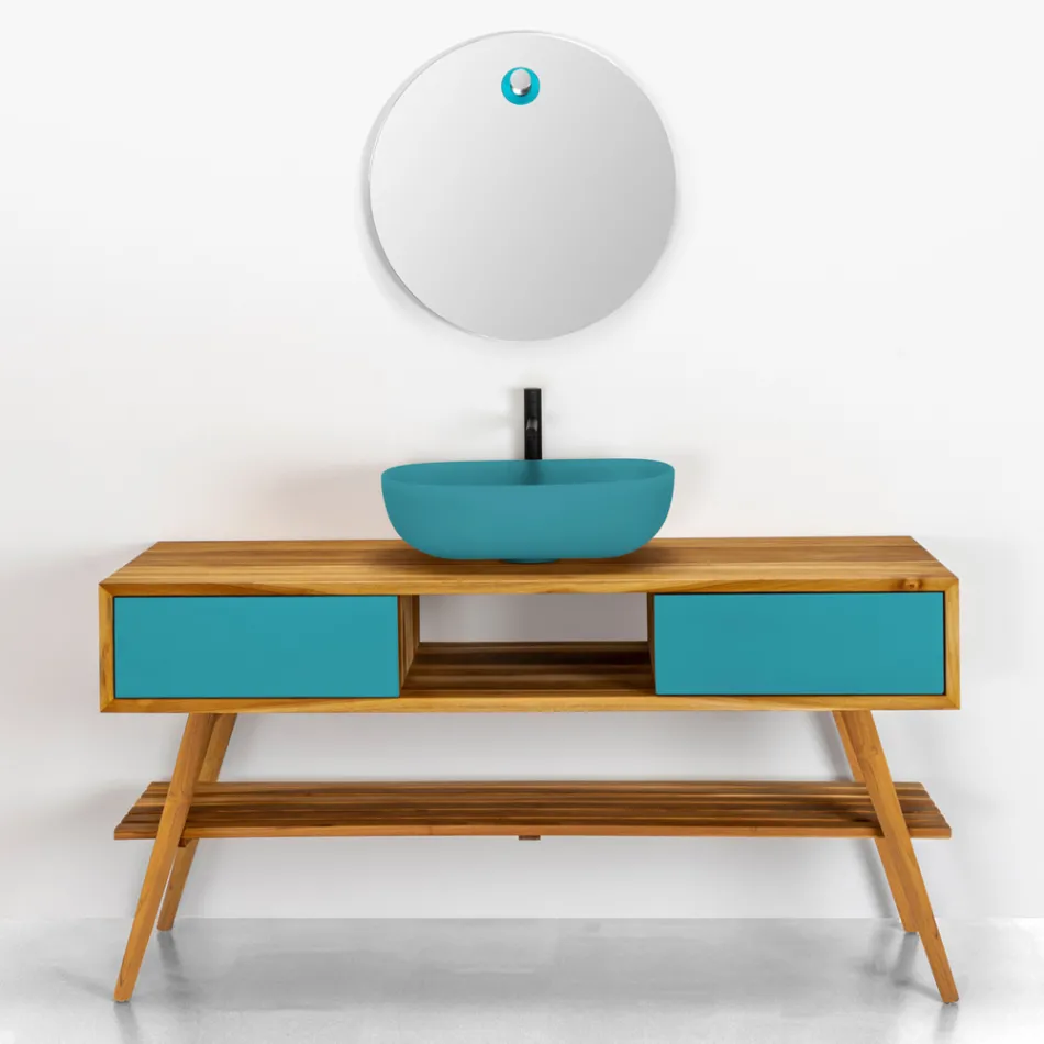 Specchio da Parete Rotondo Molato Design Semplice Made in Italy - Odile  Viadurini
