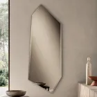 Specchio da Parete Sagomato con Molatura Made in Italy - Benvenuta Viadurini