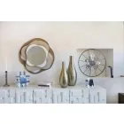 Specchio di Design Moderno da Muro in Ferro Tricolore Made in Italy – Gertrude Viadurini