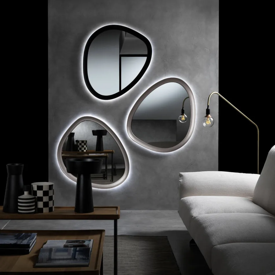 Specchio di Forma Irregolare con Retroilluminazione made in Italy - Ride Viadurini