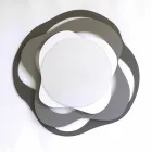 Specchio di Moderno Design da Muro in Ferro Tricolore Made in Italy – Gertrude Viadurini