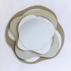 Specchio di Moderno Design da Muro in Ferro Tricolore Made in Italy – Gertrude Viadurini