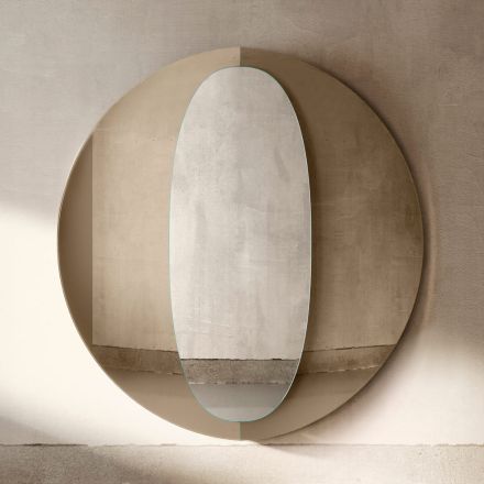 Specchio Doppio Pannello in Legno dal Design Moderno Made in Italy - Bristol Viadurini
