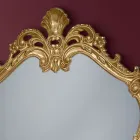 Specchio in Legno con Cornice Traforata Sagomata Made in Italy - Amazzone Viadurini