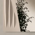 Specchio Quadrato con Inserto Verniciato in Due Colori Made in Italy - Elion Viadurini