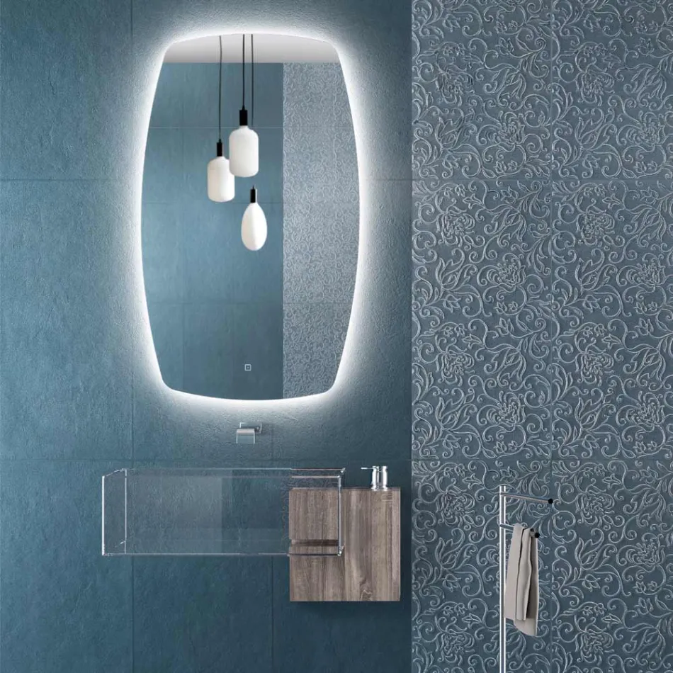 Specchio Retroilluminato a Led Perimetrale Made in Italy - Sleep Viadurini