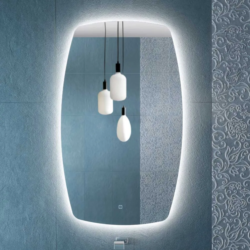 Specchio Retroilluminato a Led Perimetrale Made in Italy - Sleep Viadurini
