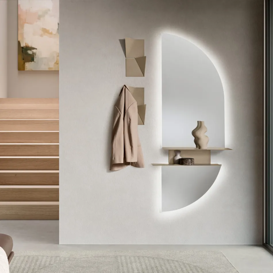 Specchio Retroilluminato da Led a Filo Lucido Realizzato in Italia - Kyra Viadurini