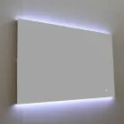 Specchio Retroilluminato da Parete con Telaio in Acciaio Made in Italy - Tundra Viadurini