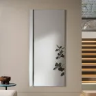 Specchio Rettangolare con Inserto Laterale in Due Colori Made in Italy - Lumis Viadurini