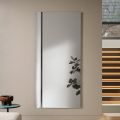 Specchio Rettangolare con Inserto Laterale in Due Colori Made in Italy - Lumis