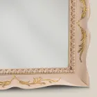 Specchio Rettangolare Legno Bianco Stile Classico Made in Italy - Florence Viadurini