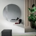 Specchio Rotondo con Inserto a Rete Made in Italy - Brigitta Viadurini