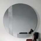 Specchio Rotondo con Inserto a Rete Made in Italy - Brigitta Viadurini