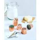 Stampi per Dolci in Rame Stagnato a Mano Design Scanalato 6 Pezzi - Gianvito Viadurini