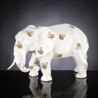 Statuina a Forma di Elefante in Ceramica Lavorata a Mano Made in Italy - Fante Viadurini