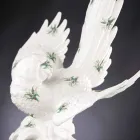 Statuina a Forma di Pappagallo in Ceramica Lavorata a Mano in Italia - Pagallo Viadurini