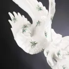 Statuina a Forma di Pappagallo in Ceramica Lavorata a Mano in Italia - Pagallo Viadurini