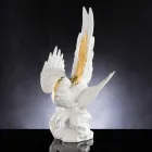 Statuina a Forma di Pappagallo in Ceramica Lavorata a Mano in Italia - Pagallo Viadurini
