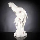 Statuina Artigianale a Forma di Pappagallo in Ceramica Made in Italy - Pagallo Viadurini