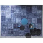 Tappeto Salotto Artigianale in Patchwork Annodato a Mano in Turchia - Raimund Viadurini