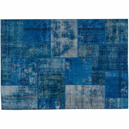 Tappeto Salotto Artigianale in Patchwork Annodato a Mano in Turchia - Raimund Viadurini