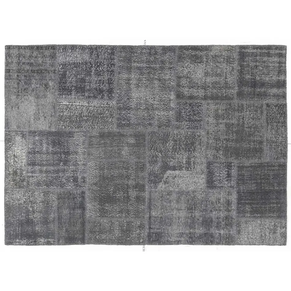 Tappeto Salotto Artigianale in Patchwork Annodato a Mano in Turchia - Raimund Viadurini