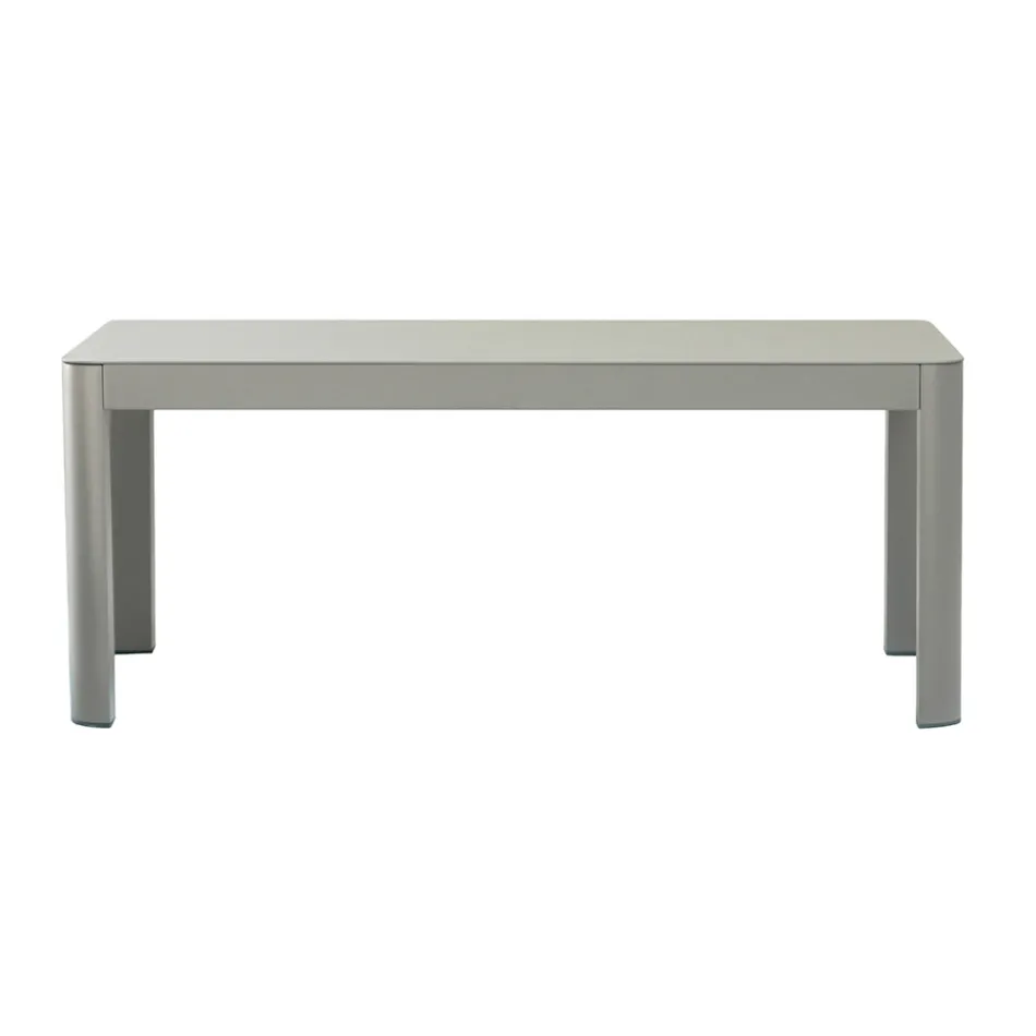 Tavolino 100x55 cm da Giardino in Alluminio di Diverse Finiture - Topolino Viadurini