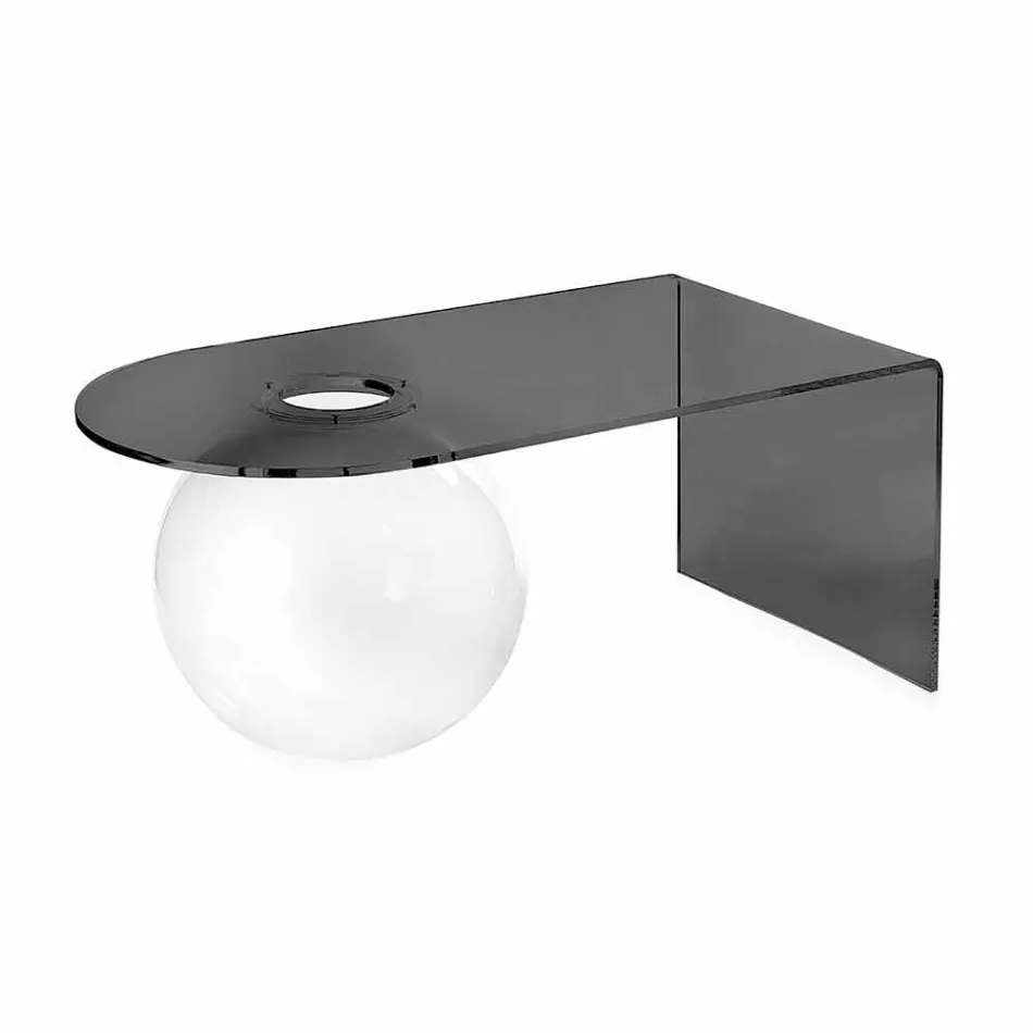 Tavolino a ponte moderno in plexiglass realizzato in Italia, Bolly Viadurini