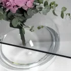 Tavolino a ponte moderno in plexiglass realizzato in Italia, Bolly Viadurini