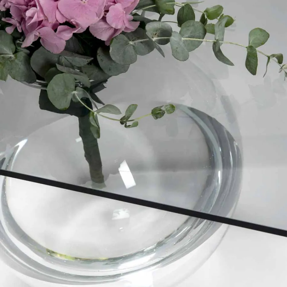 Tavolino a ponte moderno in plexiglass realizzato in Italia, Bolly Viadurini