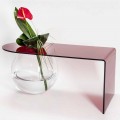Tavolino a ponte moderno in plexiglass realizzato in Italia, Bolly