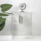 Tavolino Basso Comodino in Plexiglass Trasparente Made in Italy - Alamain Viadurini