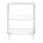 Tavolino Basso Comodino in Plexiglass Trasparente Made in Italy - Alamain Viadurini