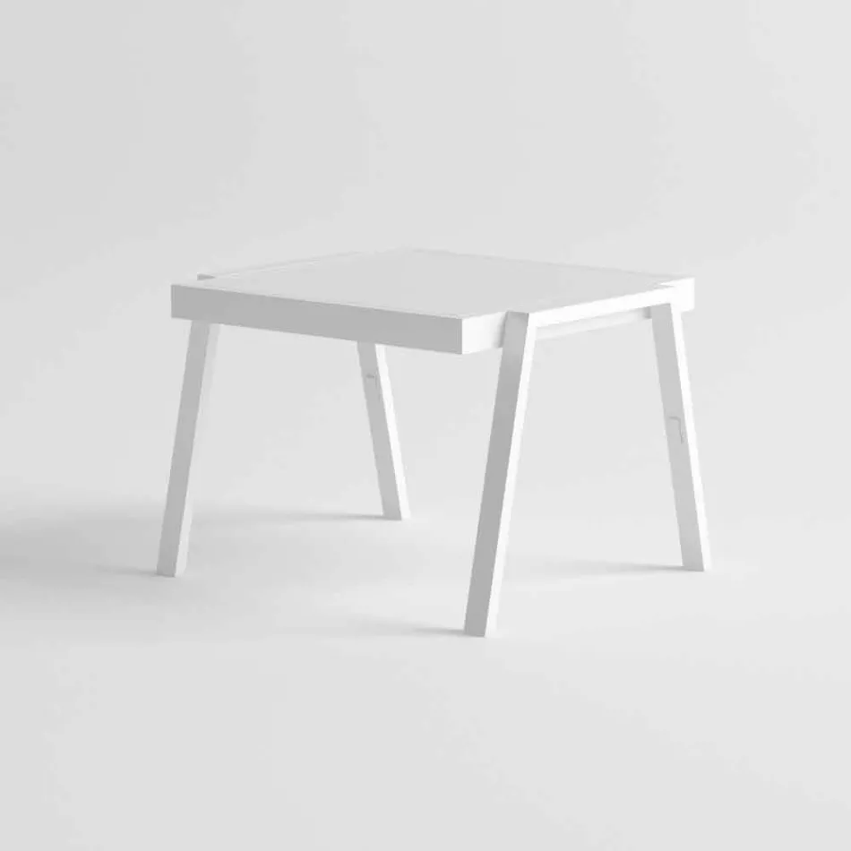 Tavolino Basso da Esterno in Alluminio e Laminato di Design Moderno - Carmine2 Viadurini