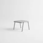 Tavolino Basso da Esterno in Alluminio e Laminato di Design Moderno - Carmine2 Viadurini