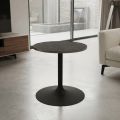 Tavolino Basso da Salotto in Metallo e Ceramica Made in Italy - Amereo
