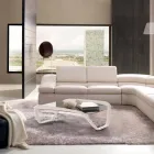 Tavolino bianco design moderno in vetro e Adamantx® Continuum Viadurini