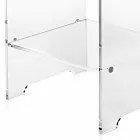 Tavolino / comodino trasparente design moderno Mimi, made in Italy Viadurini