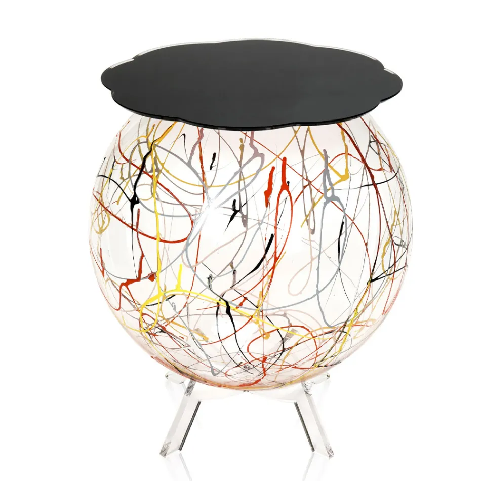 Tavolino Comodino Versatile in Plexiglass Colorato Riciclabile - Paolone Viadurini